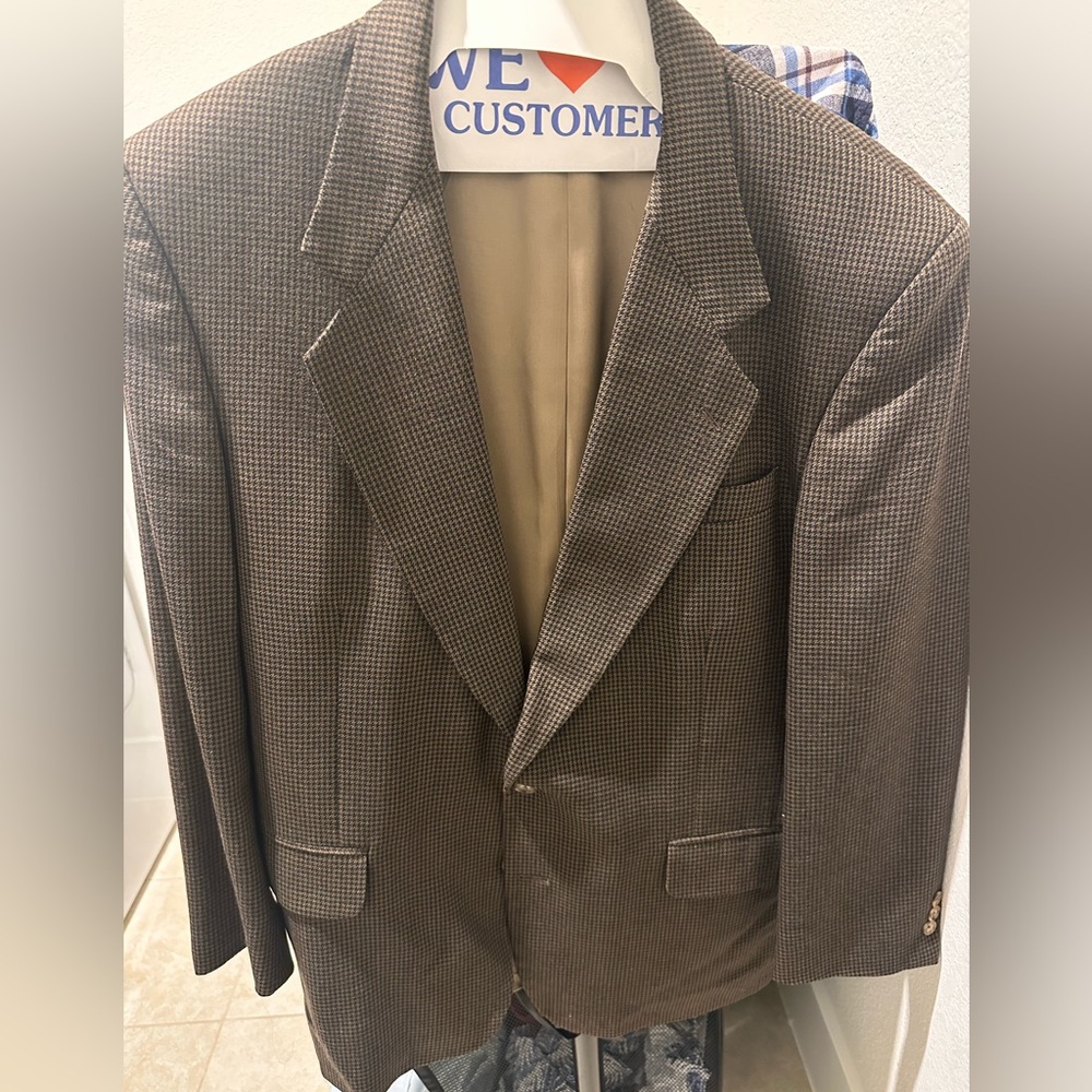 Men’s Brown houndstooth sports jacket